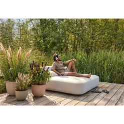 ELHO - Pot Sereh rond, coloris argile froide - D.39xH.33,3cm