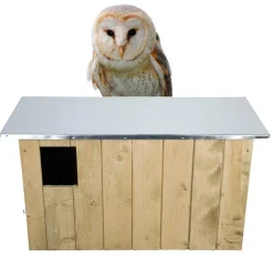 ESSCHERT - Nichoir chouette effraie. Dimension h 44 x l 85 x p 37 cm