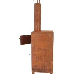 ESSCHERT DESIGN - Poêle de terrasse avec four à pizza rouille