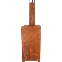 ESSCHERT DESIGN - Poêle de terrasse avec four à pizza rouille