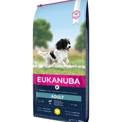 EUKANUBA - Croquettes au poulet, pour chien adulte de taille moyenne - 15kg