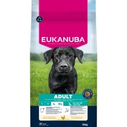 EUKANUBA - Croquettes au poulet, pour chien adulte de grande taille - 15kg