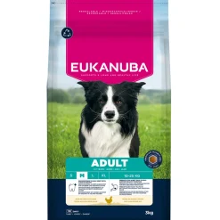EUKANUBA - Croquettes au poulet, pour chien adulte de taille moyenne - 3kg