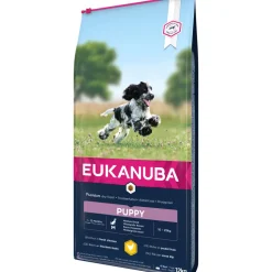 EUKANUBA - Croquettes au poulet, pour chiot de taille moyenne - 12kg