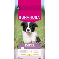 EUKANUBA - Croquettes au poulet, pour chiot de taille moyenne - 12kg