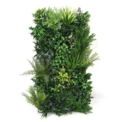 EXELGREEN - Mur végétal artificiel premium city 3 - 15 plantes - 1m x 1m