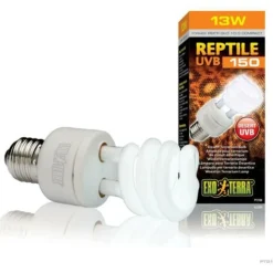 EXO TERRA - Ampoule fluocompacte uvb pour terrarium - - reptile uvb 150 - climat désertique 13w