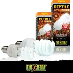 EXO TERRA - Ampoule fluocompacte uvb pour terrarium - - reptile uvb 150 - climat désertique 26w