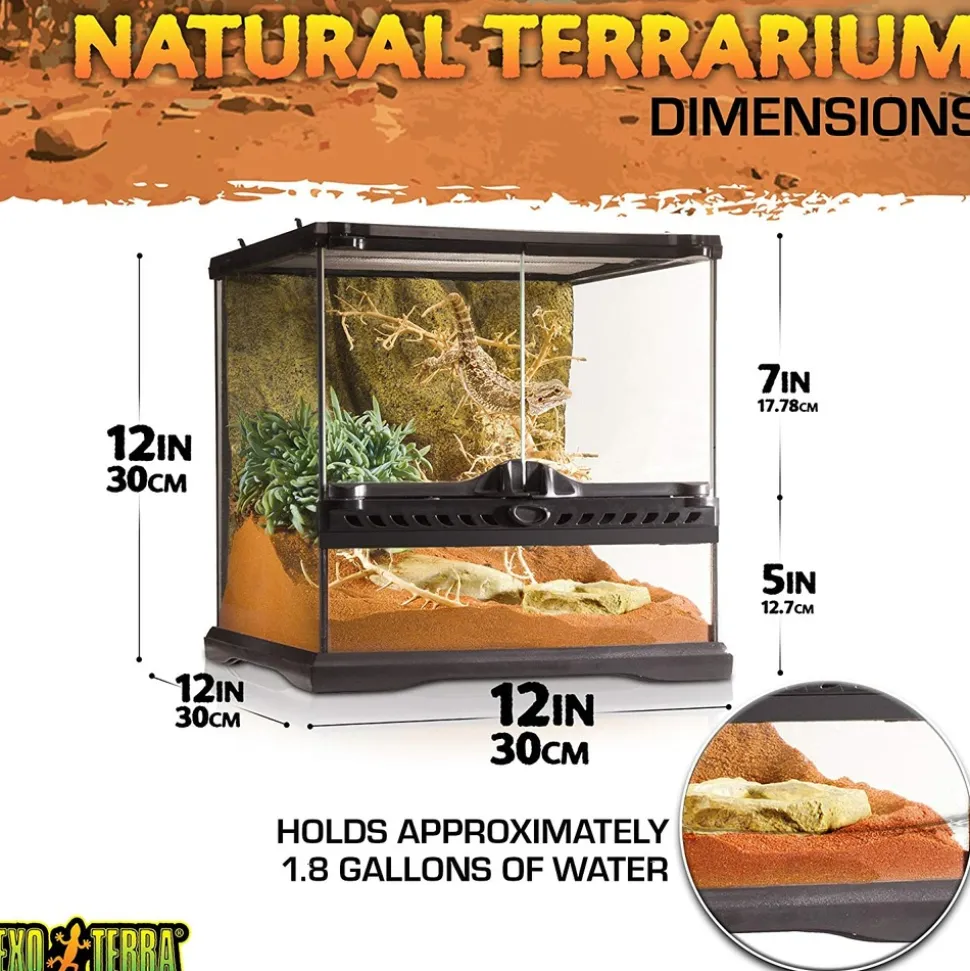 EXO TERRA - Terrarium mini/large, 27l, 30x30x30cm