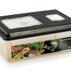 EXO TERRA - Terrarium polyvalent en plastique - faunarium plat large pour reptiles (lézards, serpents), amphibiens et invertébrés