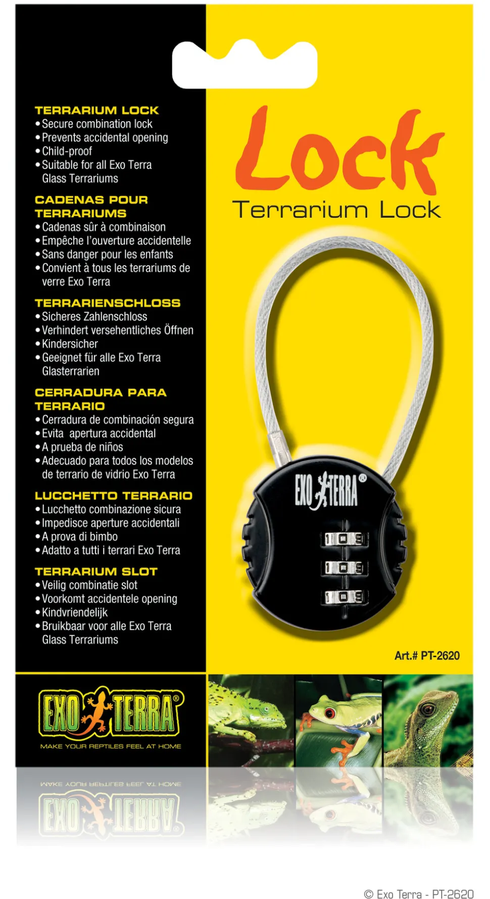 EXO TERRA - Verrouillage exo terra métal pour terrarium