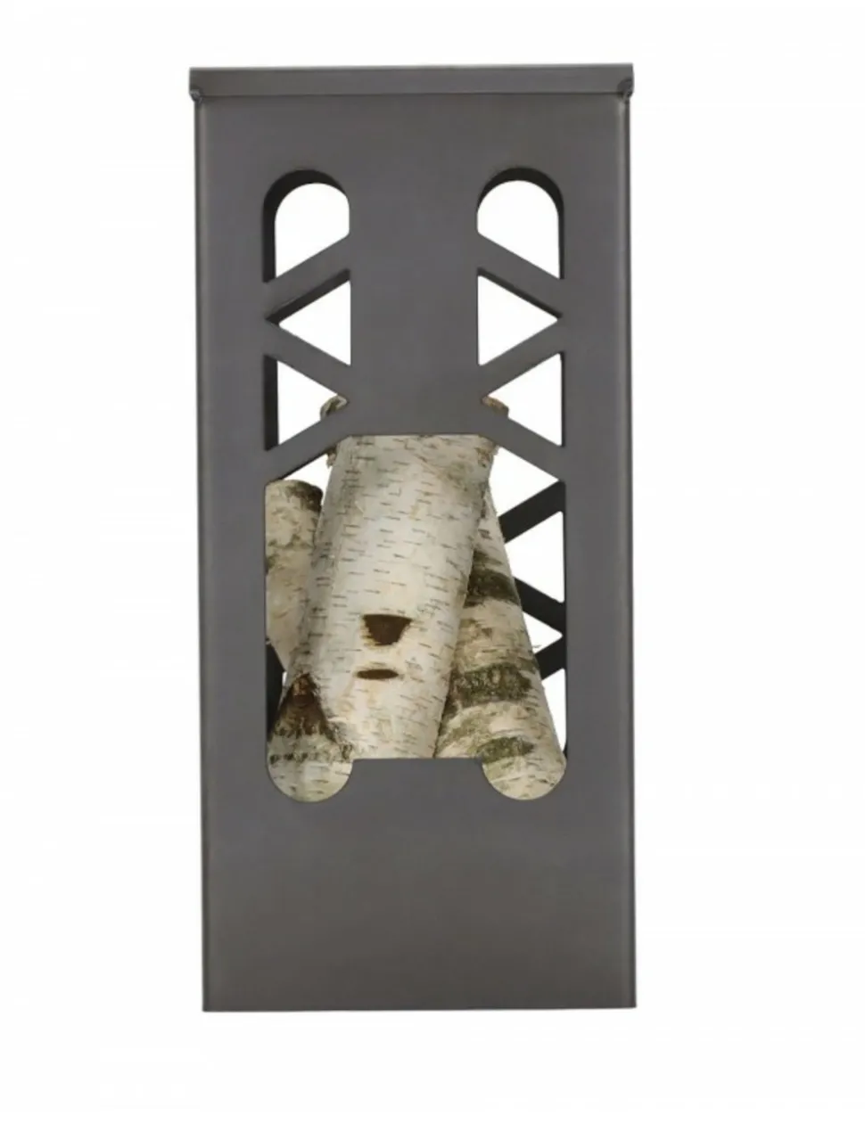 FARM COOK - Cheminée d'extérieur en acier tanana h 60 cm-acier naturel-28 --56x28 cm--acier naturel