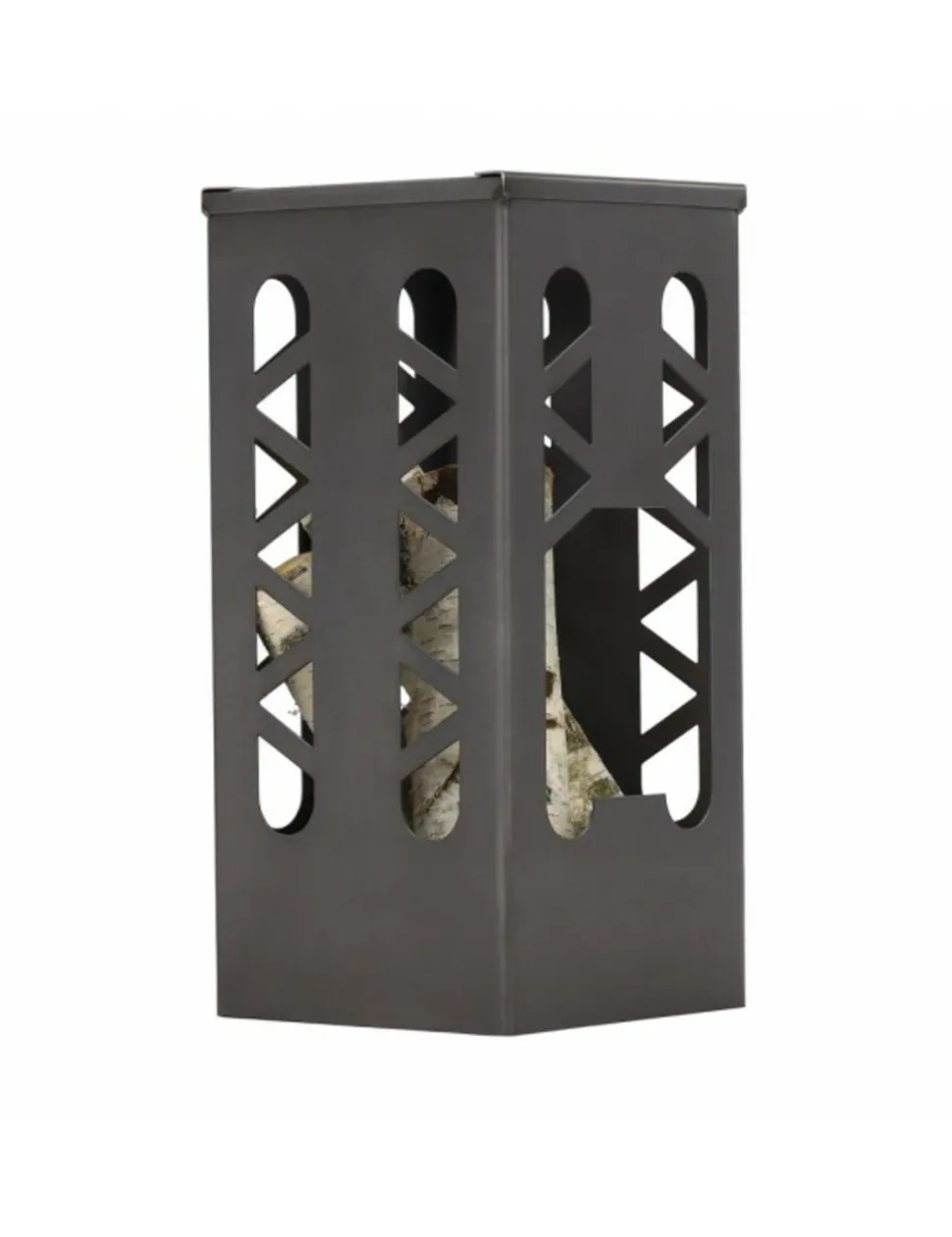 FARM COOK - Cheminée d'extérieur en acier tanana h 60 cm-acier naturel-28 --28x28 cm--acier naturel