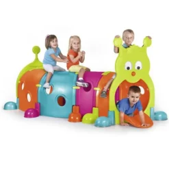 FEBER - Aire de jeux tunnel gus chenille - plastique anti-uv - feber