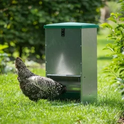 FEEDOMATIC - Mangeoire renforcée 20 kg, anti-rats pour 10 poules