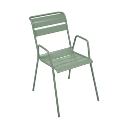 FERMOB - Fauteuil de jardin Bridge MONCEAU cactus en acier - 64,5x52x85 cm