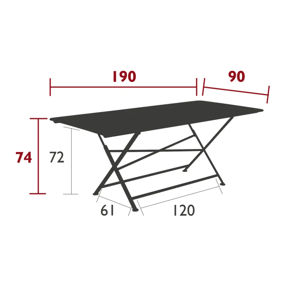 FERMOB - table cargo 190x90 cactus