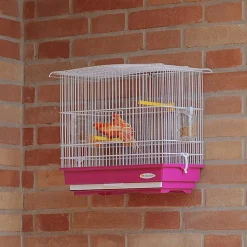 FERPLAST - Cage à oiseaux - rouge et blanc