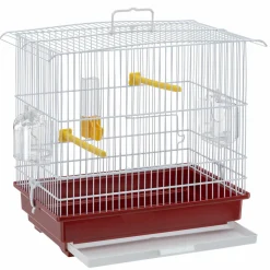 FERPLAST - Cage à oiseaux - rouge et blanc