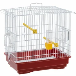 FERPLAST - Cage à oiseaux - rouge et blanc