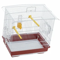 FERPLAST - Cage à oiseaux - rouge et blanc