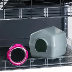 Ferplast - cage hamster - cage souris - cage hamster grande - grillage métallique - avec accessoires - modulaire - multipla