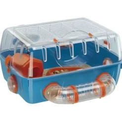 FERPLAST - Cage ludique pour hamsters 40.5*29.5*22.5 cm- en plastique -