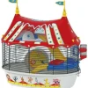 FERPLAST - Cage pour hamster circus fun 49,5*34*42,5 cm - rouge -