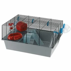 FERPLAST - Cage pour hamsters milos large avec environnement original, idéal pour les enfants, accessoires inclus