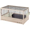 FERPLAST - Ferplast cage en bois fsc pour lapins arena 100, pour cochons d'inde, accessoires inclus