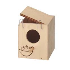 FERPLAST - Nid bois mini : 11,5x12,5x12cm