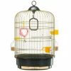 Ferplast cage à oiseaux regina cage pour oiseaux, canaris, perruches ondulées, en métal, accessoires inclus mangeoires rotatives