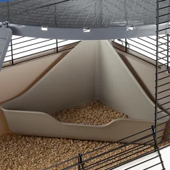 Ferplast cage confortable pour fûrets et rats furat, strucutre à plusieurs niveaux avec accessoires inclus, angles renforcés,