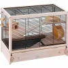 Ferplast cage en bois fsc pour hamsters hamsterville, souris et petits rongeurs, structure sur plusieurs niveaux, accessoires