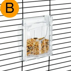 Ferplast cage oiseau piano 4, cage canari oiseaux, avec mangeoires, abreuvoir pour oiseaux, 59 x 33 x h 55 cm, avec accessoires,