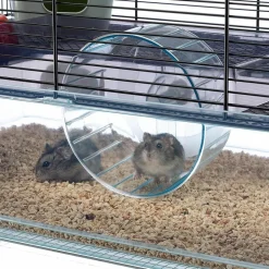 Ferplast cage pour hamsters favola, maisonnette pour petits rongeurs, plastique robuste et métal, 2 étages, accessoires inclus