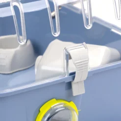 Ferplast cage pour hamsters combi 2, habitat pour petits rongeurs, plastique robuste, toit avec grille qui s'ouvre, tunnel et