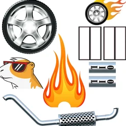 Ferplast cage pour hamsters dragster, maisonnette pour petits rongeurs, environnement dragster, plastique robuste et métal,