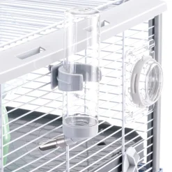 Ferplast cage pour rongeurs criceti 80 pour hamsters, en métal, accessoires inclus : mangeoire, abreuvoir, maison, roue, étagère,