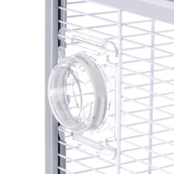 Ferplast cage pour rongeurs criceti 80 pour hamsters, en métal, accessoires inclus : mangeoire, abreuvoir, maison, roue, étagère,