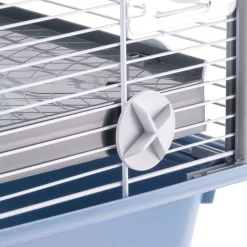 Ferplast cage pour rongeurs criceti 80 pour hamsters, en métal, accessoires inclus : mangeoire, abreuvoir, maison, roue, étagère,