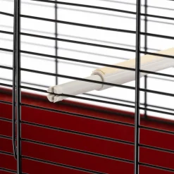 Ferplast cage rectangulaire pour oiseaux exotiques et canaris rekord 3, livrée avec accessoires et mangeoire tournante, métal