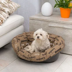 Ferplast coussin pour panier chien et chat sofa' 4, en coton, matelas coussin rembourré pour lit pour chien et chat d'intérieur,