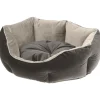 Ferplast divan pour chats et chiens queen 50 con coussin, couchage rembourré pour animaux, double-face, velours doux, lavable,