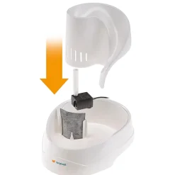Ferplast kit de rechange pour fontaine pour chats vega fontaine pour petits chiens, filtre à charbon actif pour dispenseur d'eau