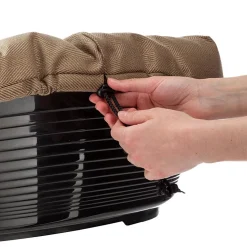 Ferplast panier chien et chat avec coussin sofa' 2 tweed lavable, lit pour chien et chat en plastique rembourré, corbeille en