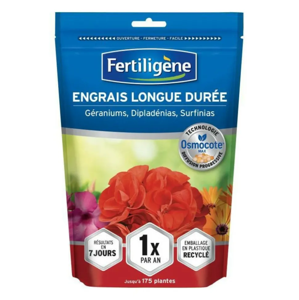 FERTILIGENE - Fertiligene - engrais longue duree osmocote max geraniums, dipladenias, surfinias 700g