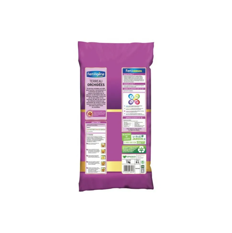 FERTILIGENE - Terreau orchidees 6l /nc fertiligene - forch6b