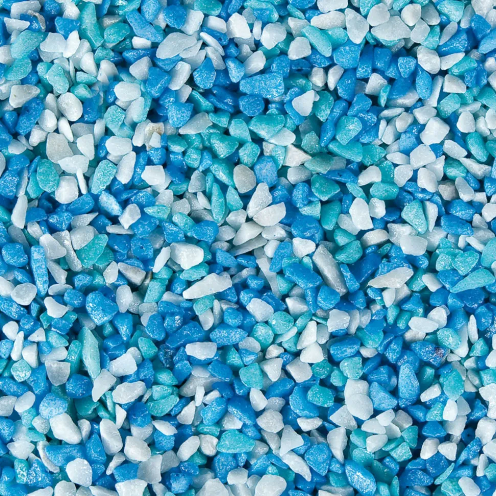 FLAMINGO - Gravier gruzo bleu gris 6- 8 mm 1 kg pour aquarium