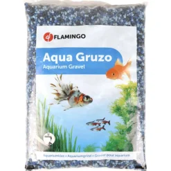 FLAMINGO - Gravier gruzo fin bleu noir bleu foncé 1 kg pour aquarium